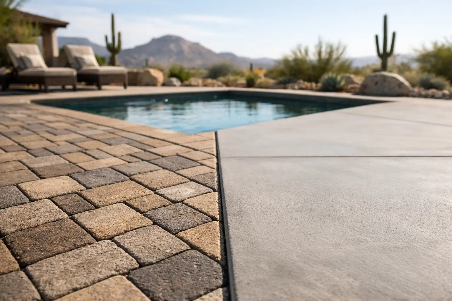 Pavers vs Poured Concrete in Arizona
