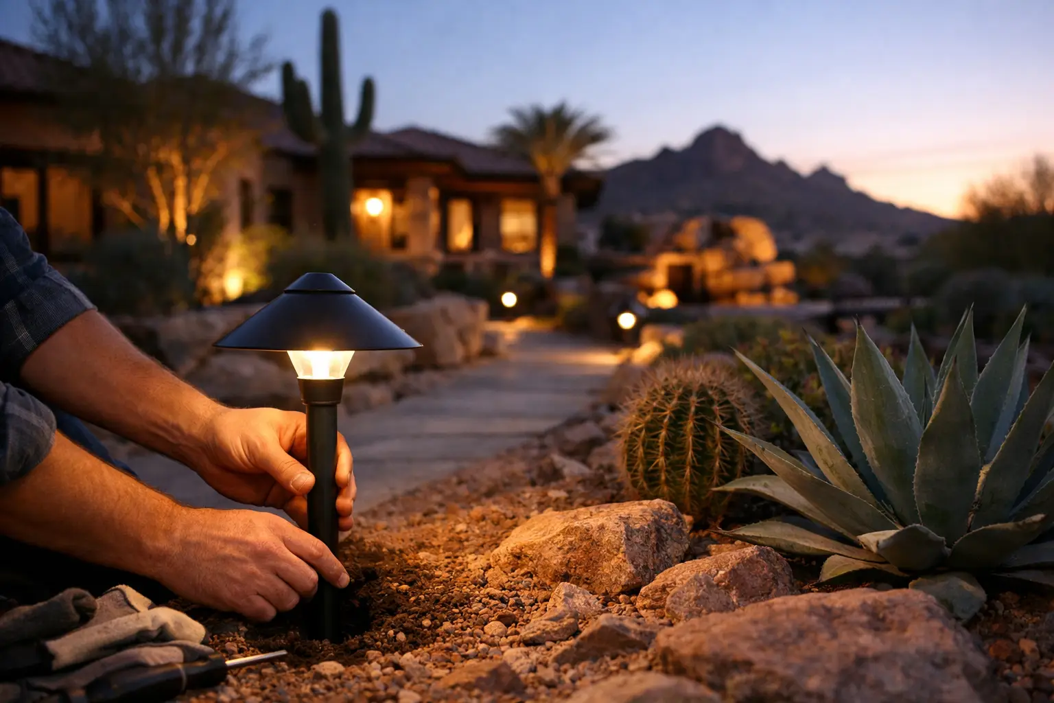 How to Install Landscape Lighting in Arizona