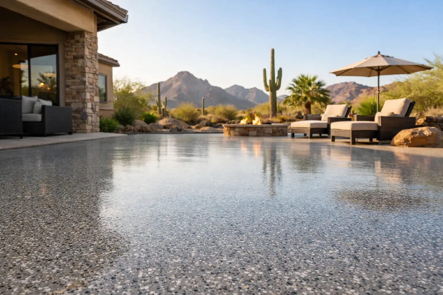 Is Epoxy Flooring Outdoors Right for Arizona?
