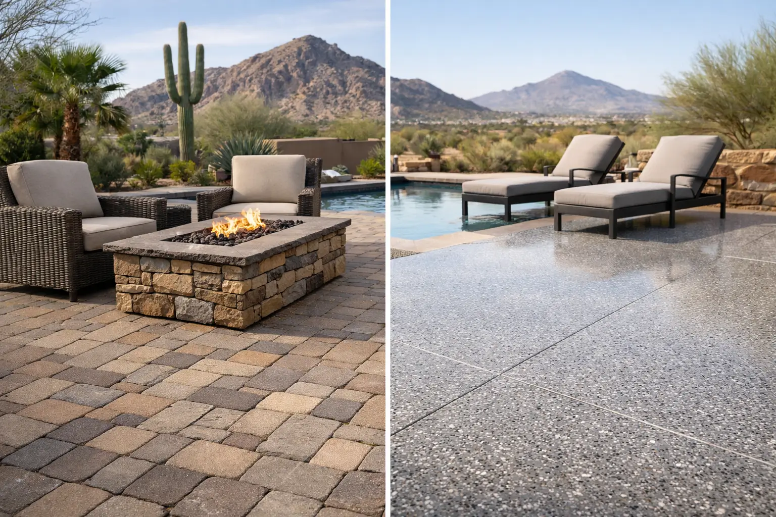 Pavers vs Epoxy Patio: Which Fits Arizona?