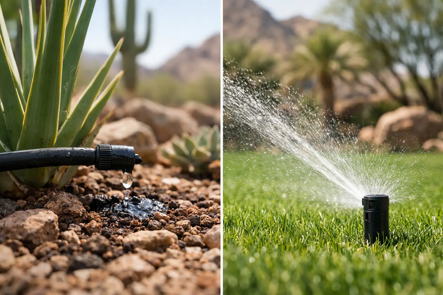 Drip Irrigation Versus Sprinklers in Arizona